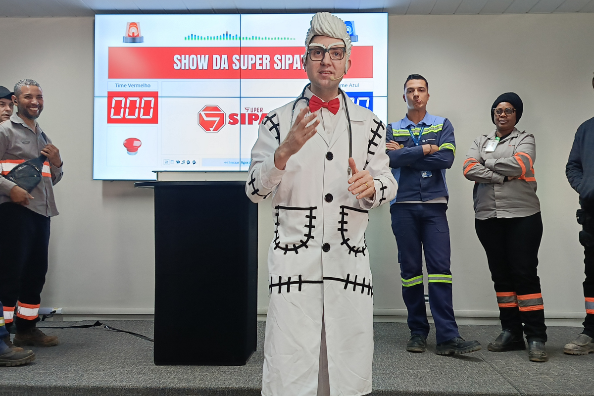 Palestrante em evento corporativo